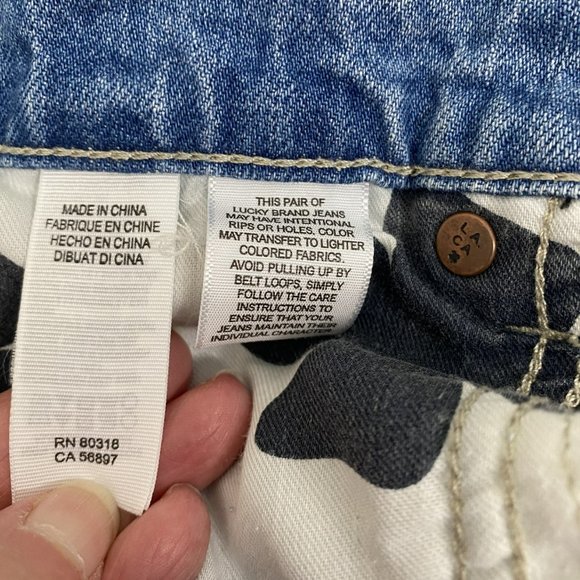 LUCKY BRAND Sienna Slim Boyfriend Cropped Jeans size 10 - Picture 5 of 12